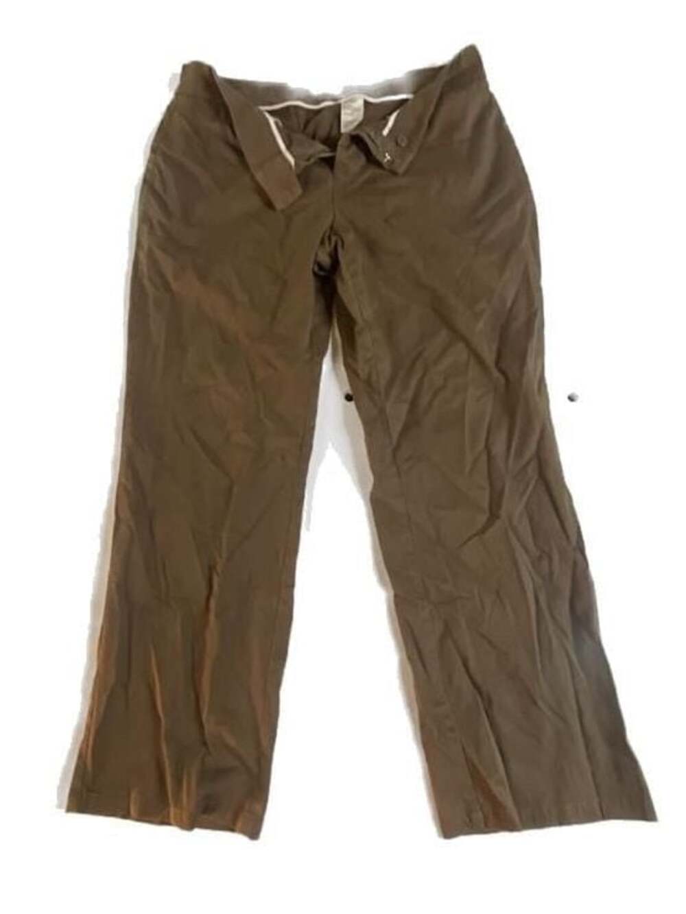 Dockers Petite Ideal Fit Metro Pant Brown Straight Leg Trousers